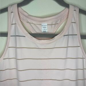 Athleta Pink Striped Tank Top
